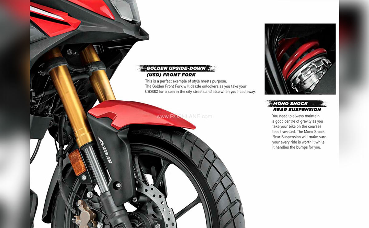 Honda CB200X suspensiones