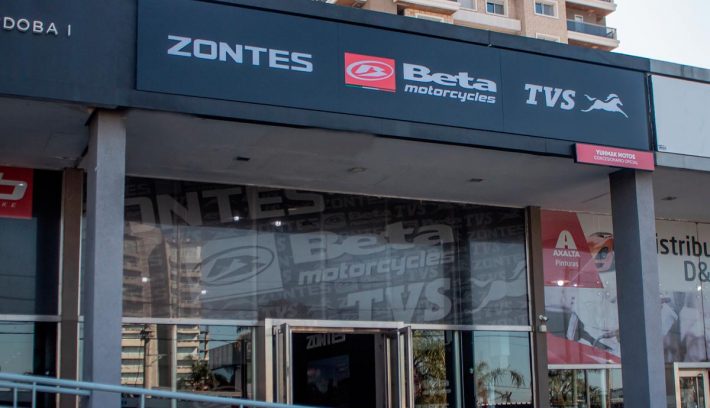 Nuevo concesionario TVS Beta Zontes entrada