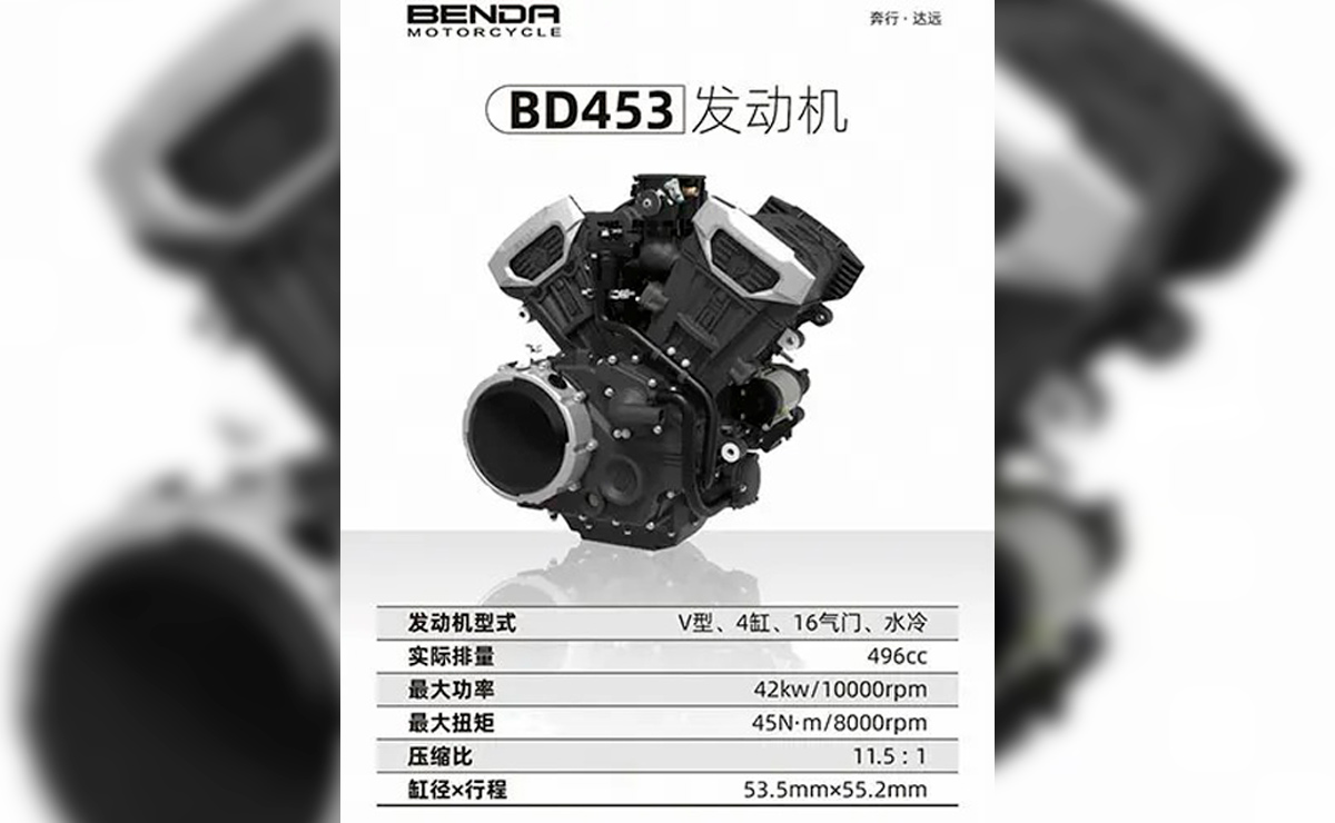 El motor más potente de origen chino BD453