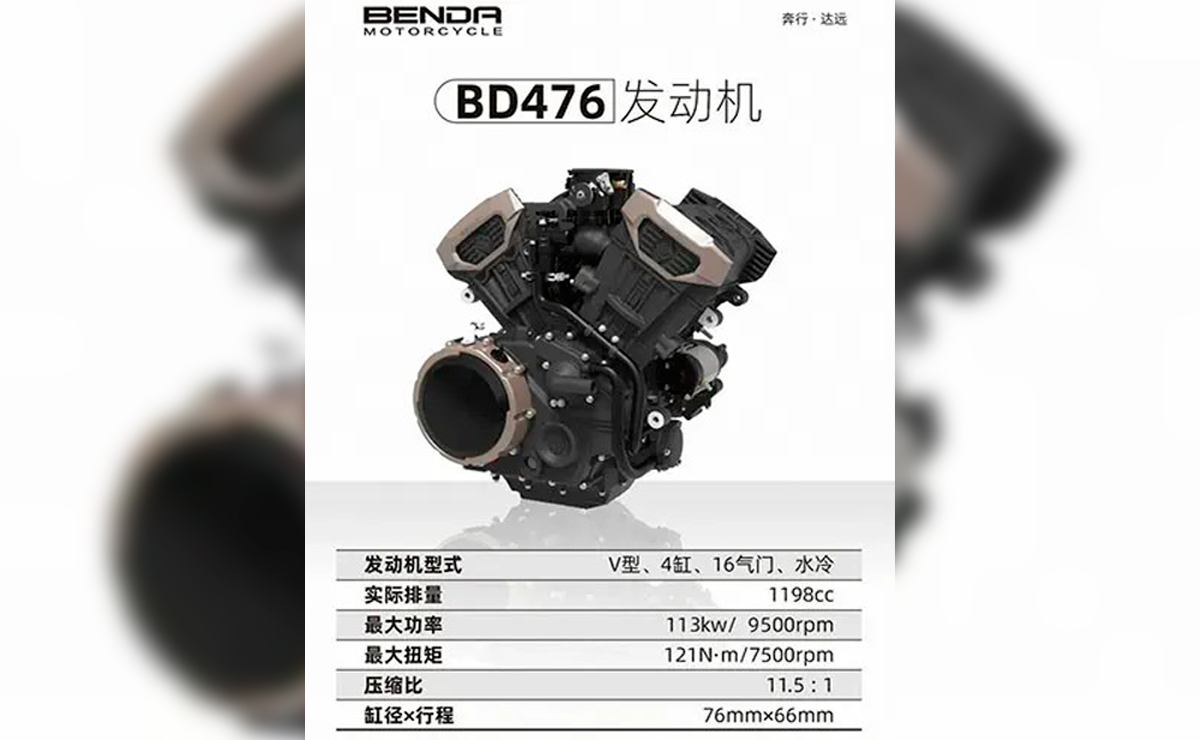 El motor más potente de origen chino BD476