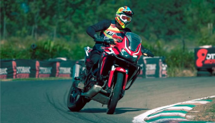 Honda Africa Twin circuito supermotard