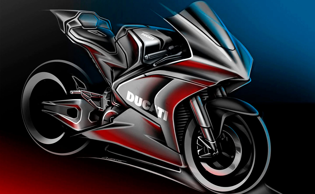 Boceto Ducati moto eléctrica
