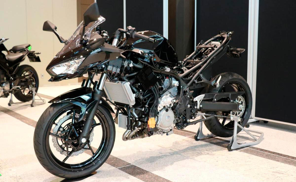 Kawasaki motos híbridas prototipo chasis