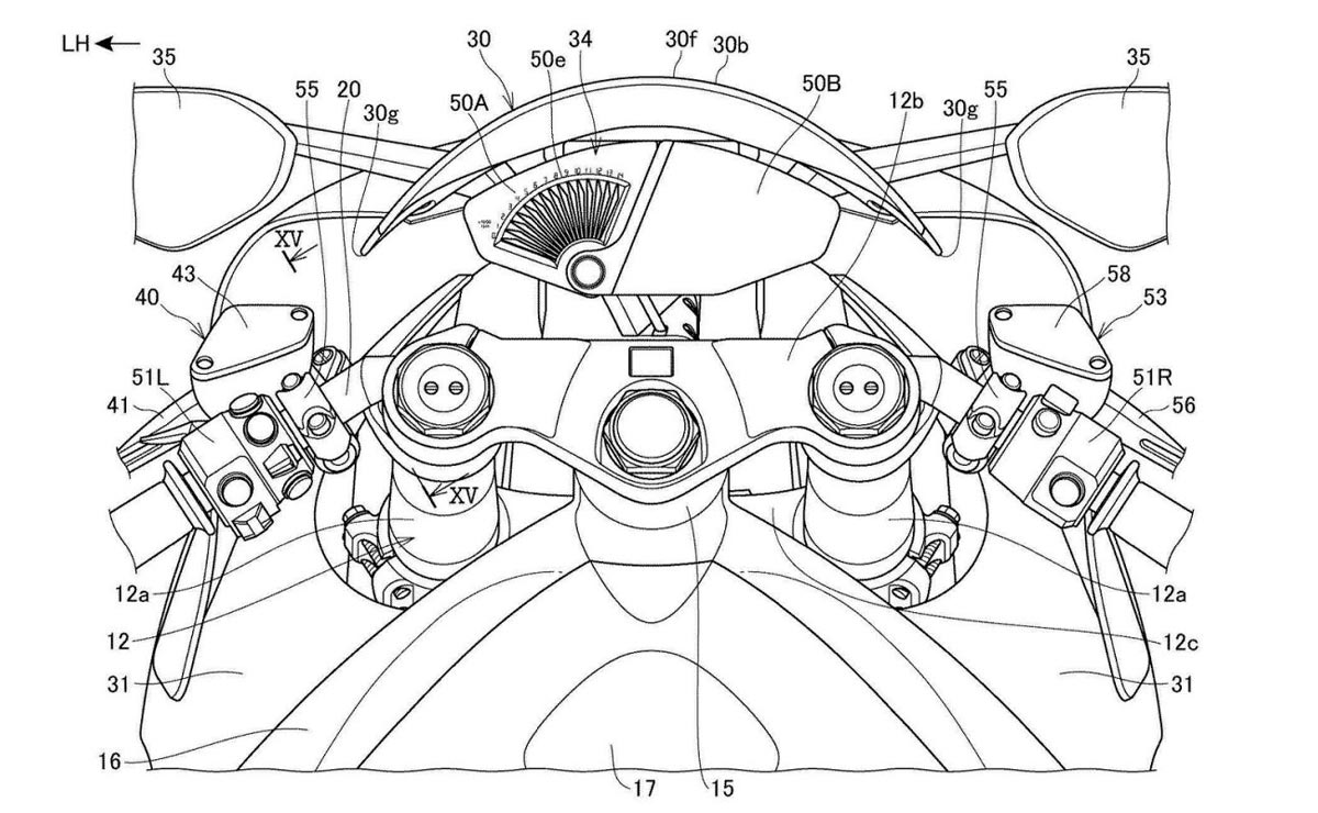Patentes filtradas Honda CBR Fireblade 2021-2