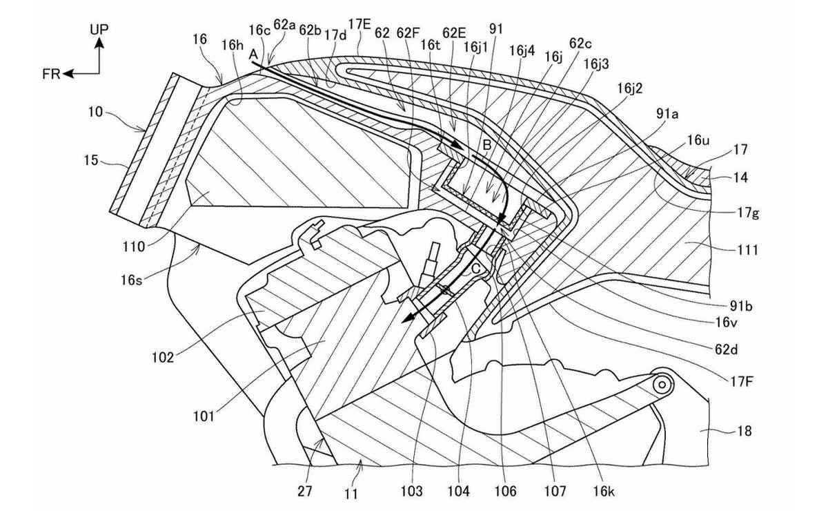 Patentes filtradas Honda CBR Fireblade 2021-4