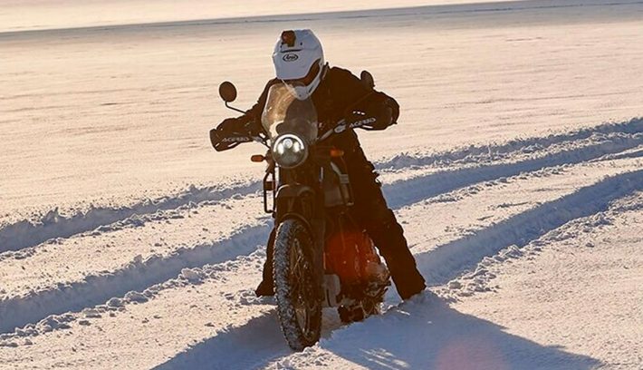Royal Enfield Himalayan expedición Polo Sur