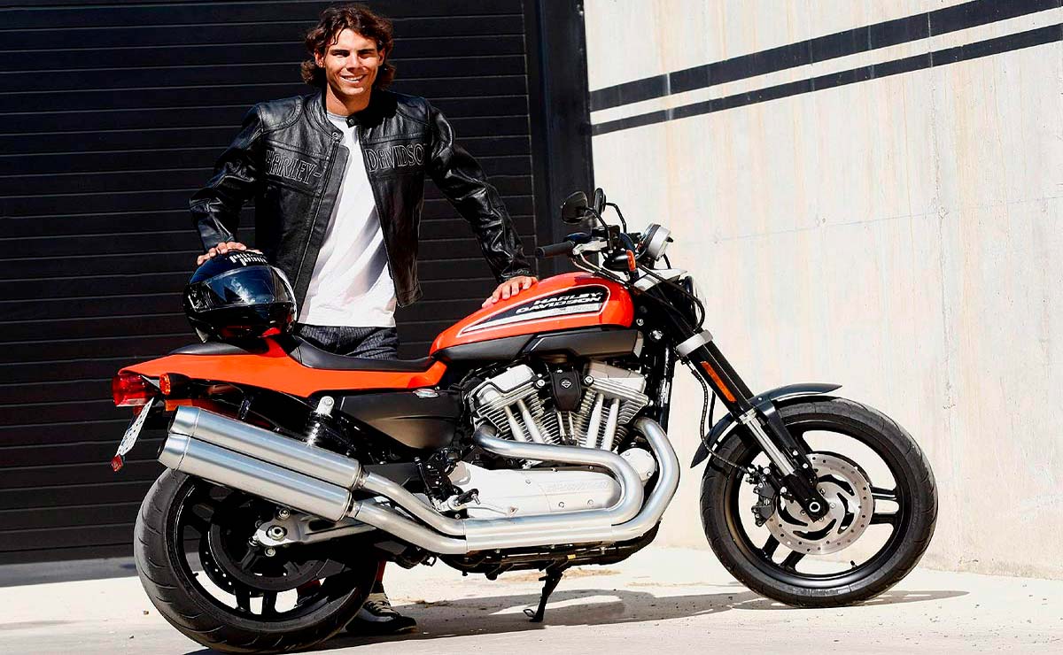 Rafa Nadal con su Harley-Davidson XR 1200