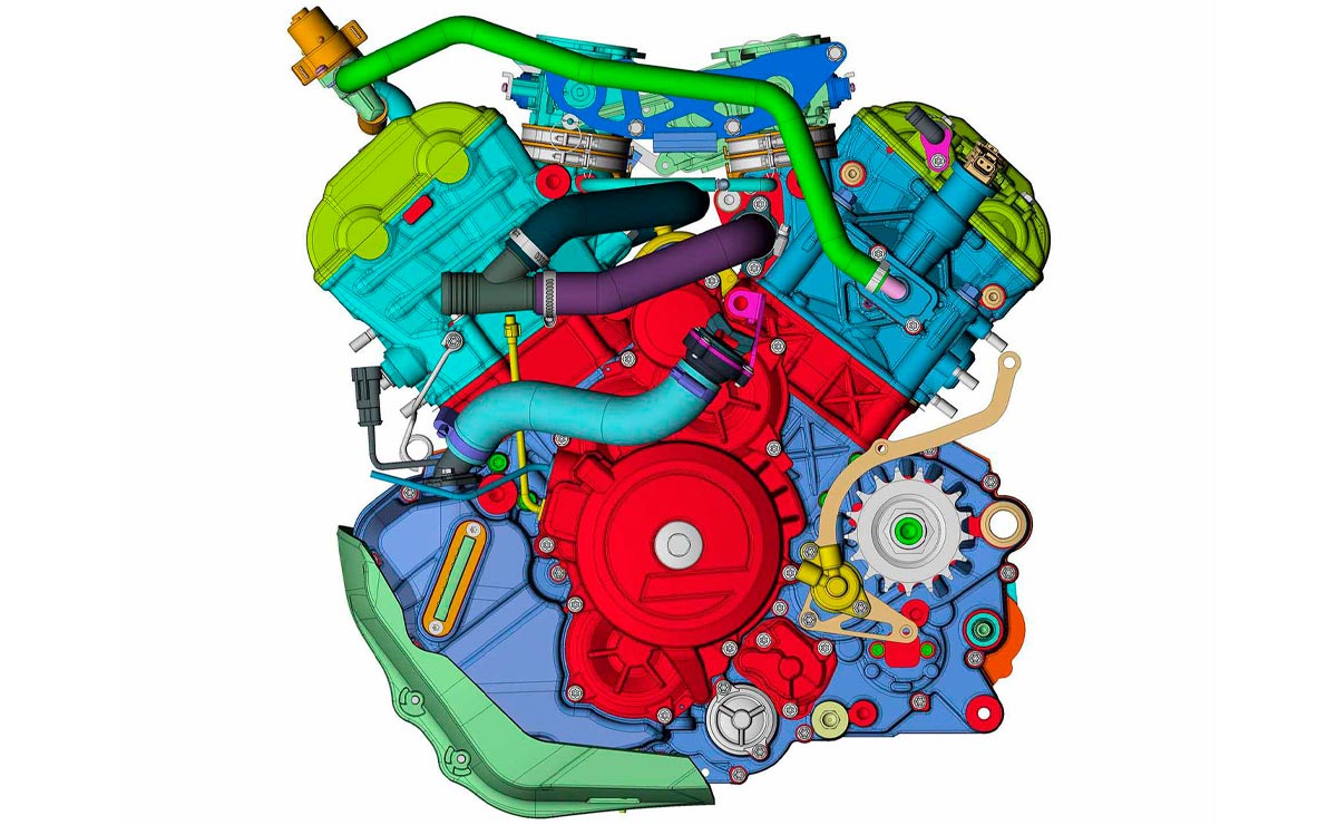 Motor QJ KTM para Benelli render