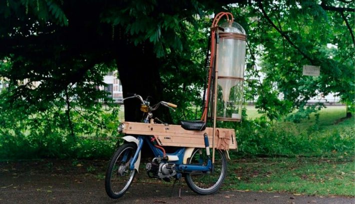 Slootmotor moto que funciona con agua estancada