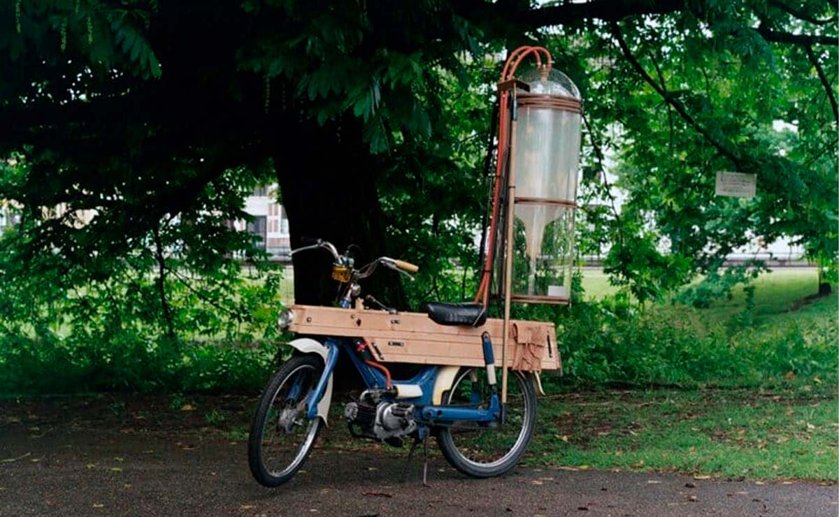 Slootmotor moto que funciona con agua estancada