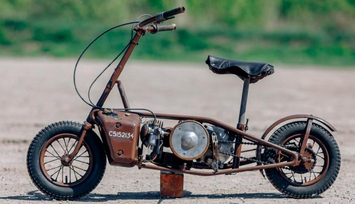 Welbike la moto que voló y cayó del cielo