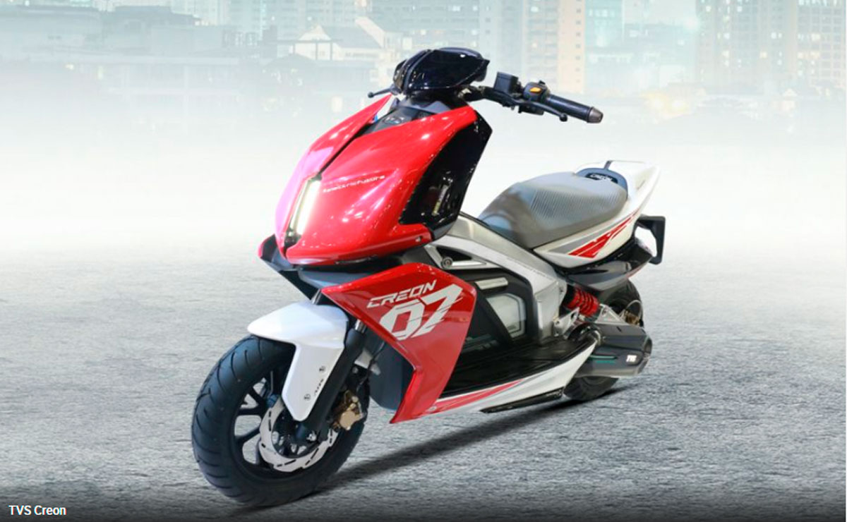 TVS moto eléctrica scooter