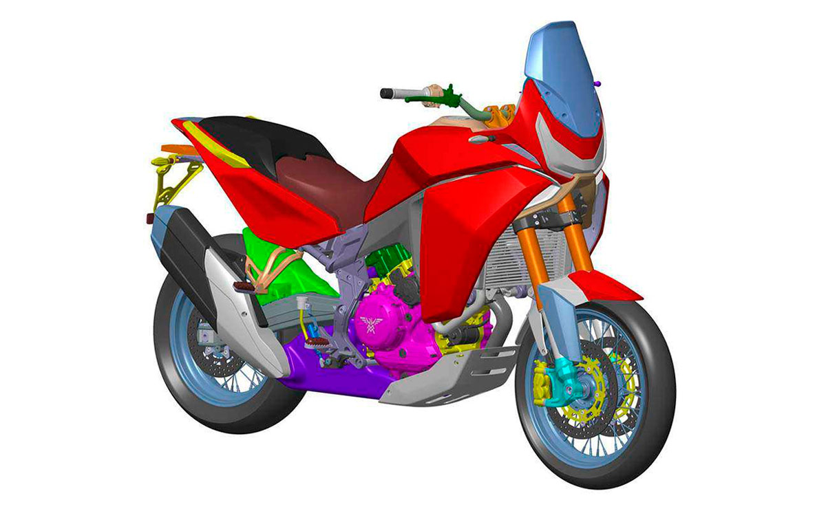 Moto Morini moto trail motos 2 cilindros en V