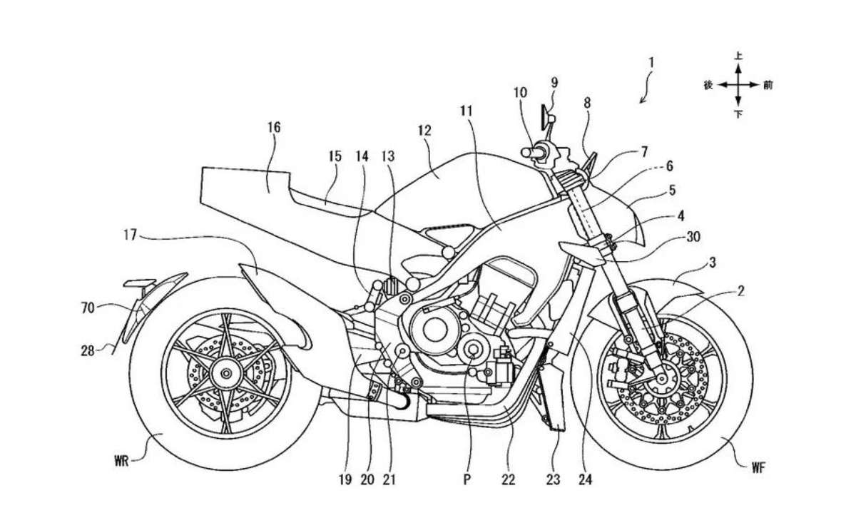 Honda CB1000R patente filtrada