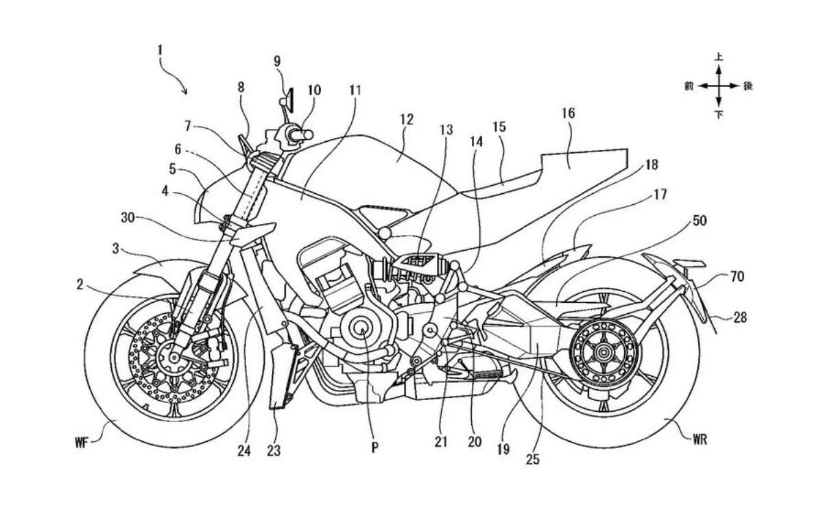 Honda CB1000R patente filtrada