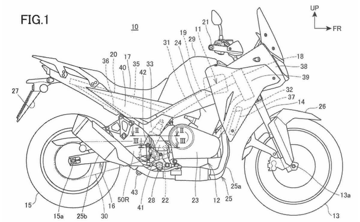 Honda Transalp 750 patente