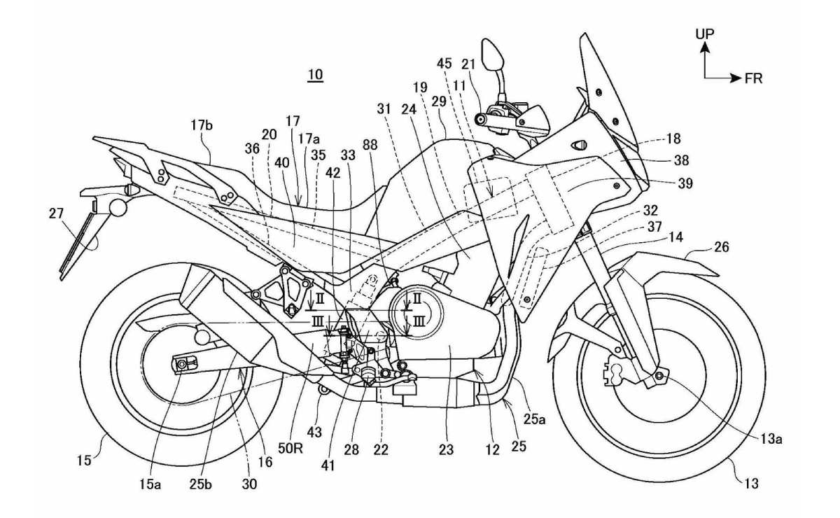 Patente Honda Transalp 750