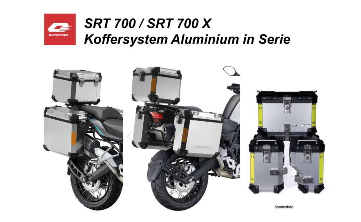 QJ Motor SRT 700 y 700X portaequipajes