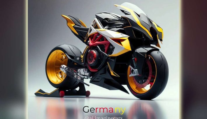 Motos como banderas IA