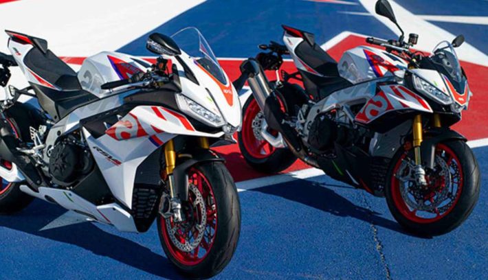 Aprilia RSV4 y Tuono V4 blancas