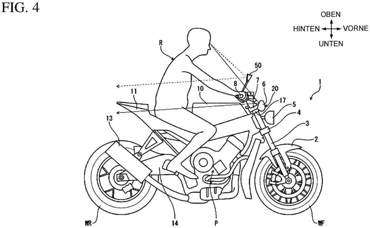 Honda patente nuevos espejos