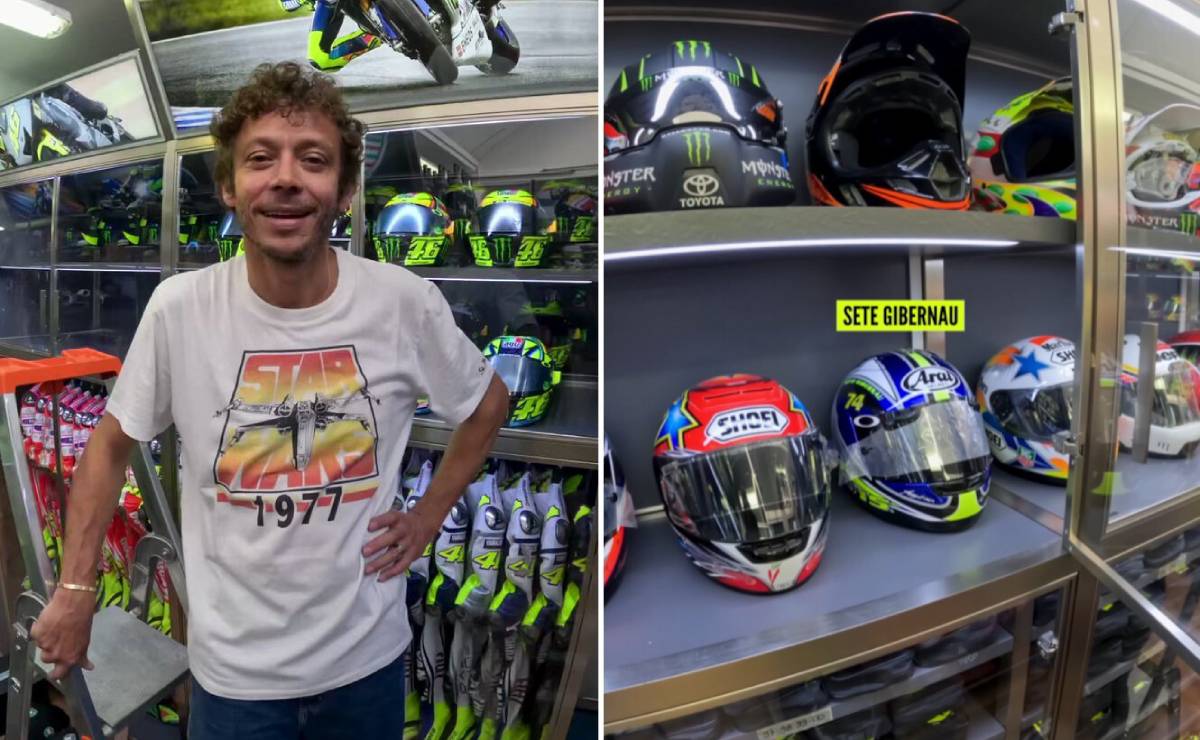 Coleccion de cascos Valentino Rossi