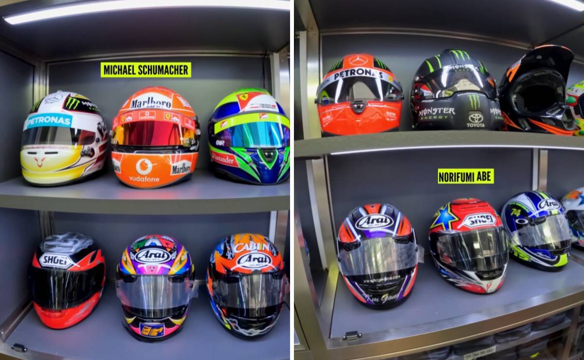 Coleccion de cascos Valentino Rossi