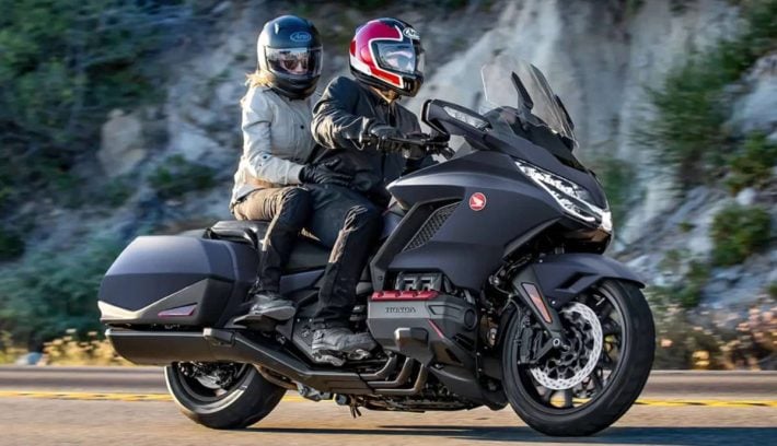 Honda Goldwing en acción