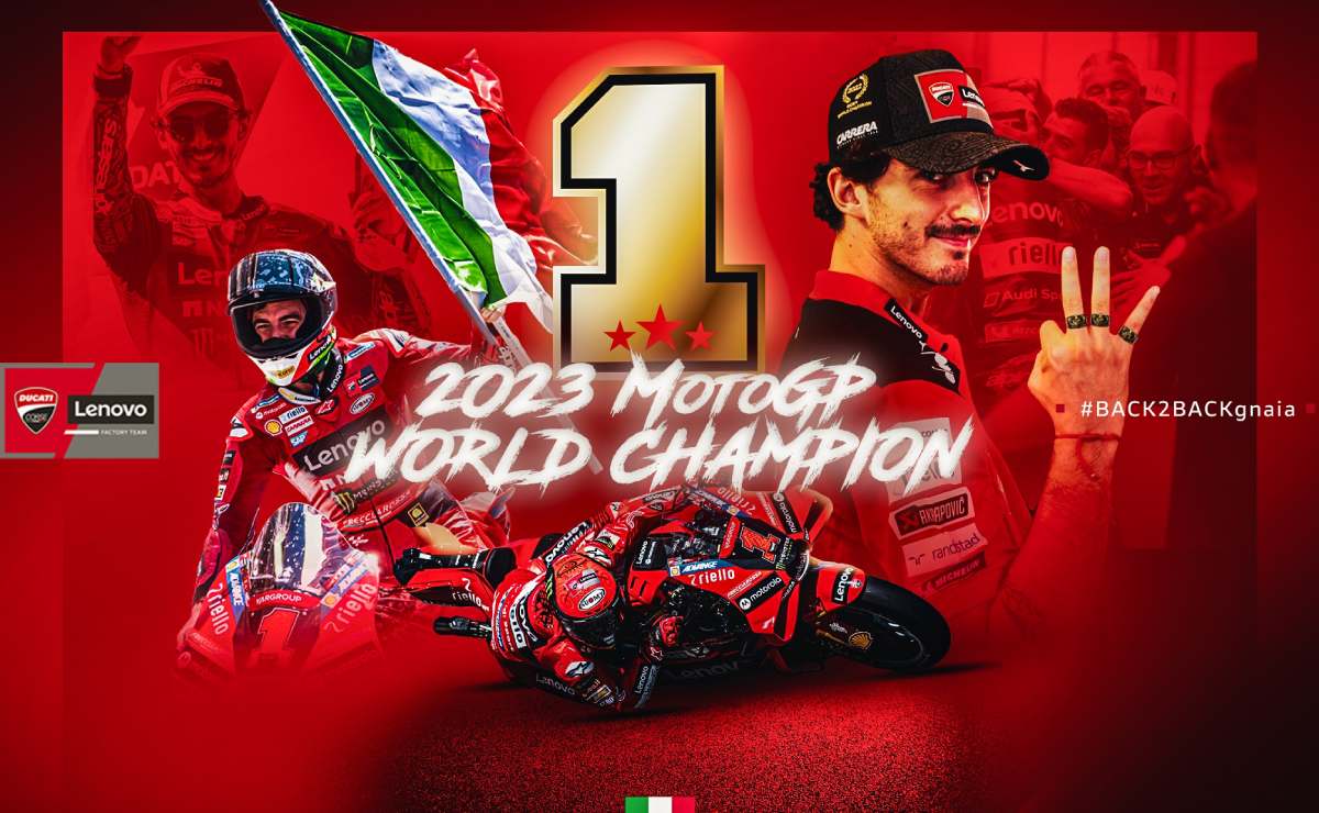 Ducati Pecco Bagnaia campeones MotoGP 2023