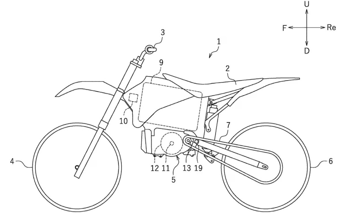 Yamaha motocross electrica patente