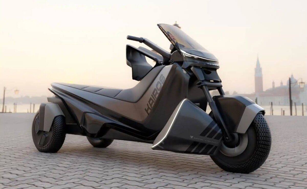 El diseño del novedoso trike eléctrico de Kairos