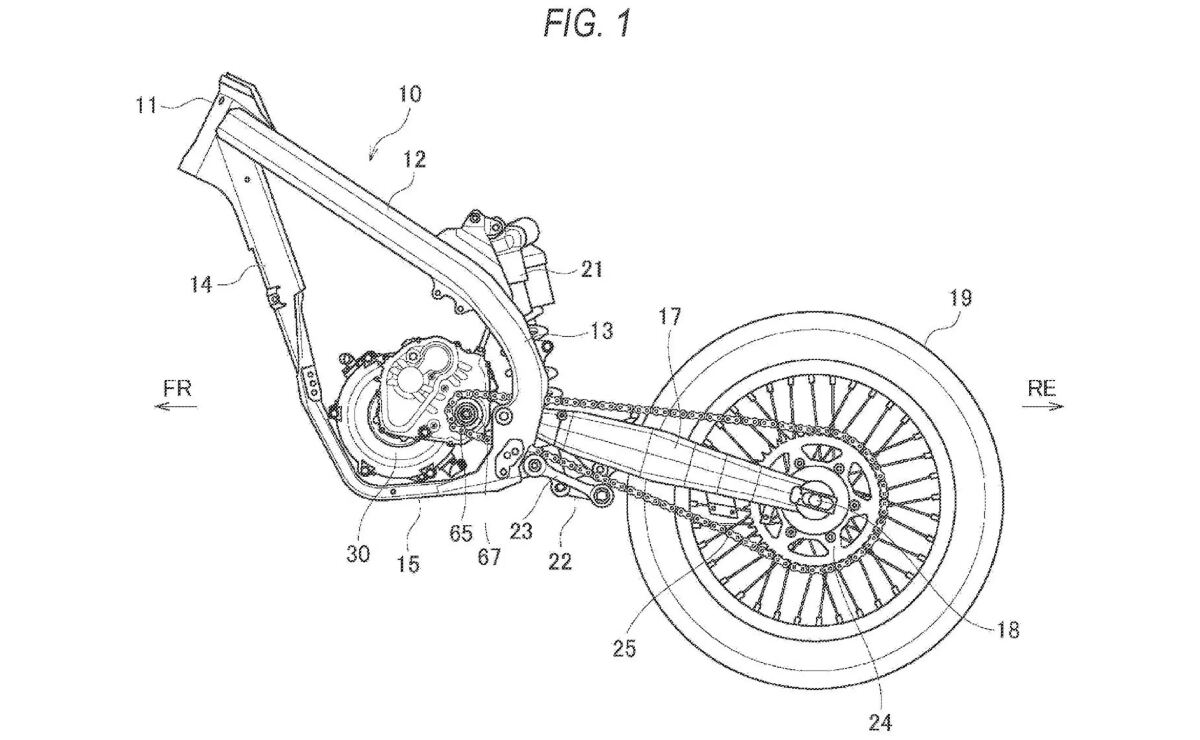 Una de las patentes filtradas para las motos eléctricas de Motocross de Suzuki