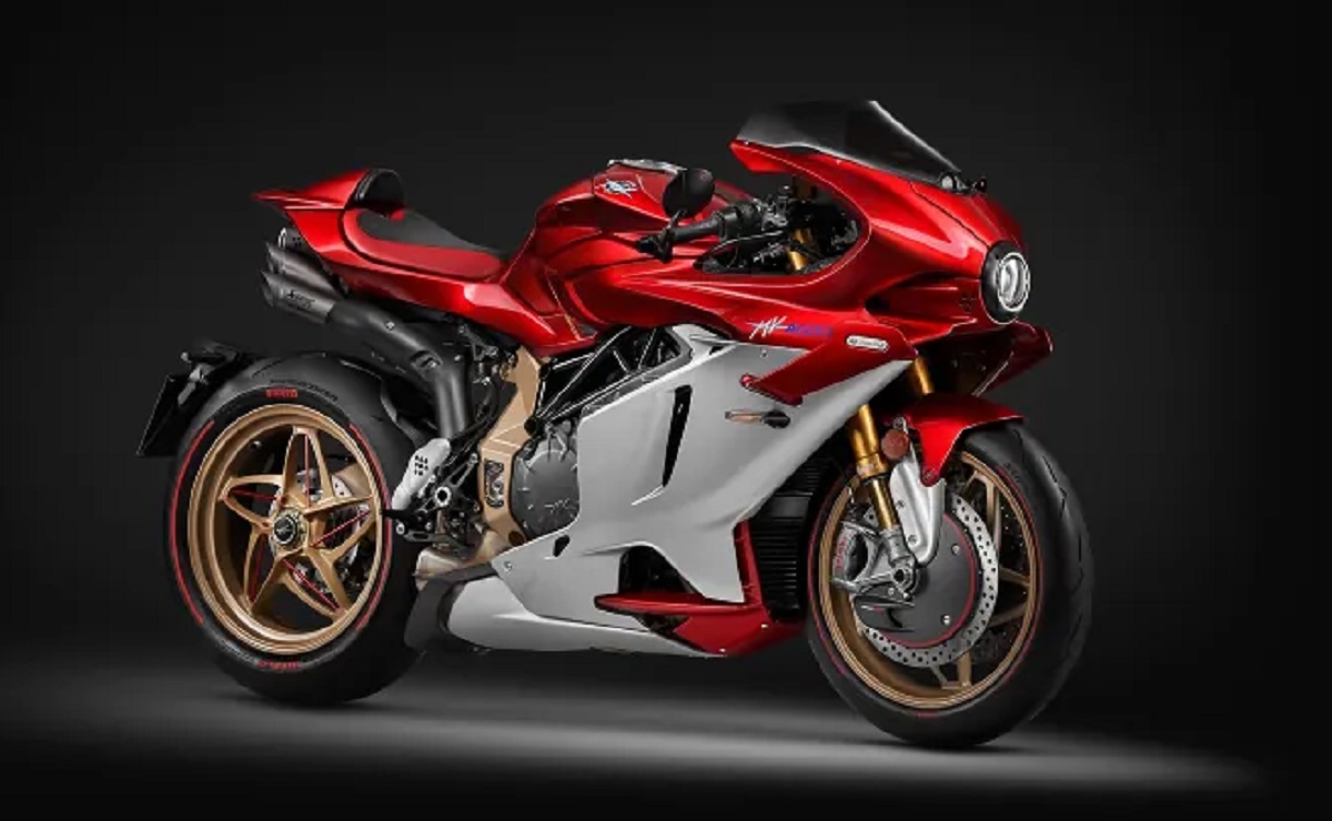 Futurista y unica la MV Agusta Superveloce 1000 Serie Oro