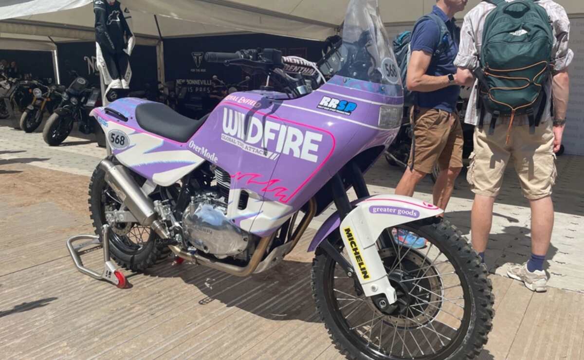 La moto custom de Royal Enfield en Goodwood