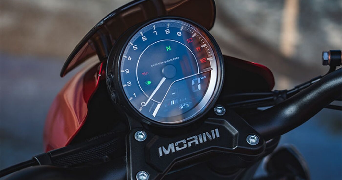 La pantalla de la Moto Morini Calibro 650