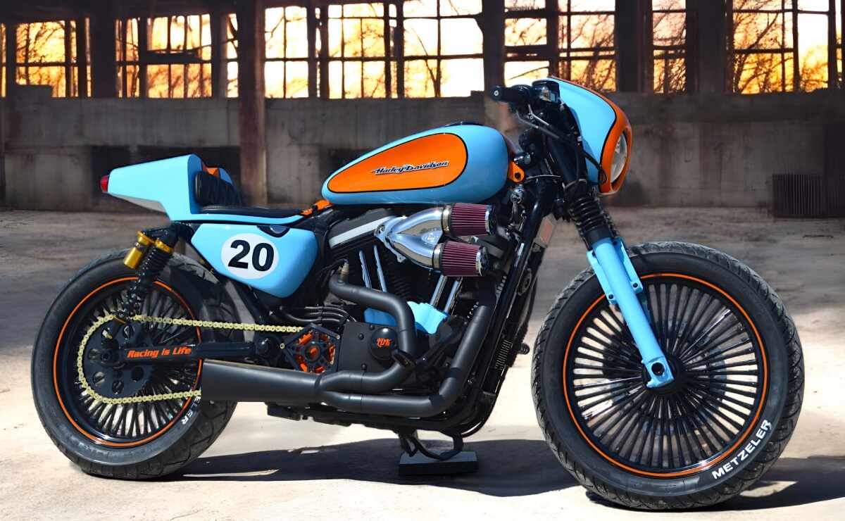 Harley-Davidson tributo a Steve McQueen lado derecho