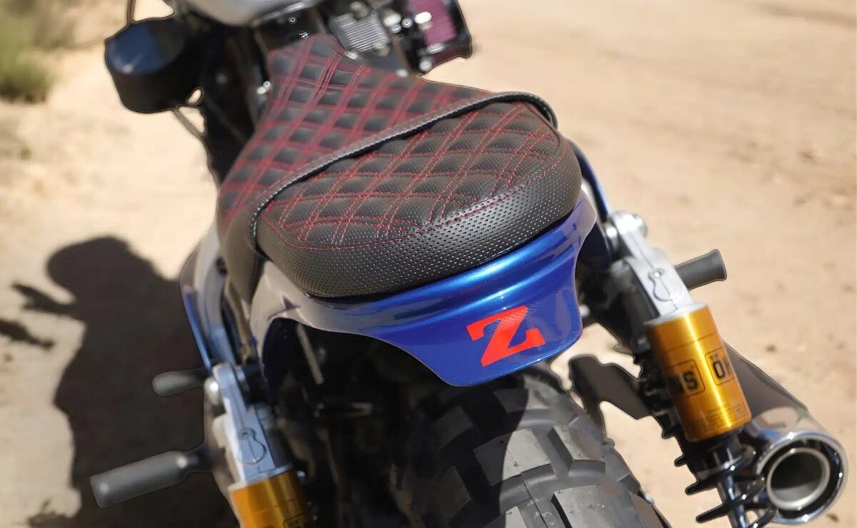 Harley Mazinger Z Tribute suspension y asiento