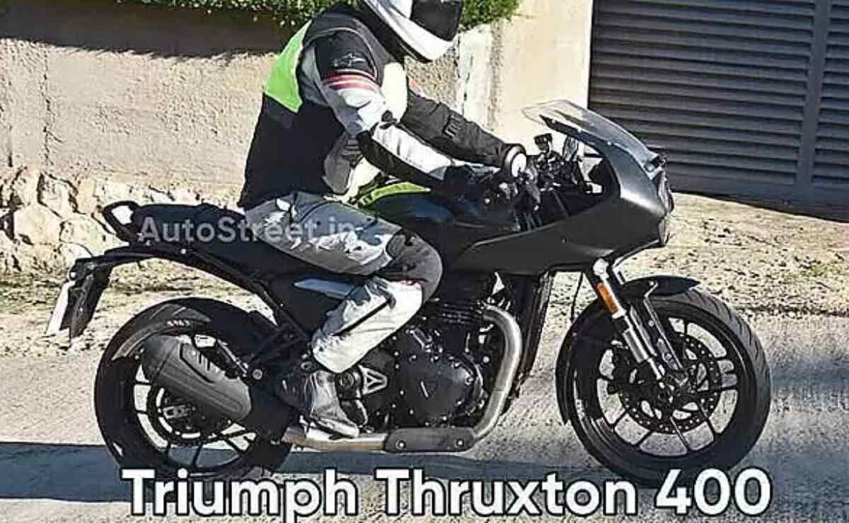 Triumph Thruxton 400 de costado