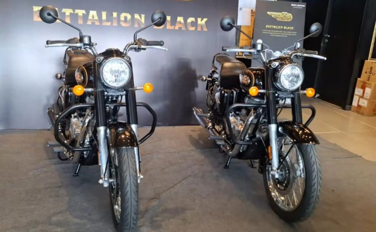 Royal Enfield Bullet 350 Battalion Black presentación