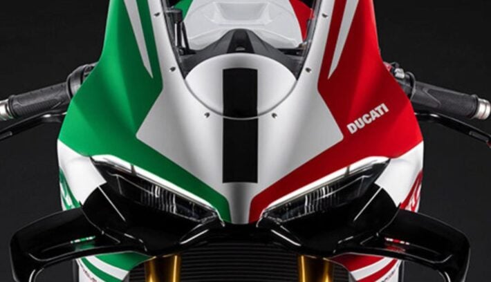 Moto deportiva Ducati Panigale Tricolore
