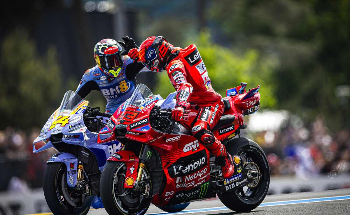 Fermín Aldeguer y Marc Márquez