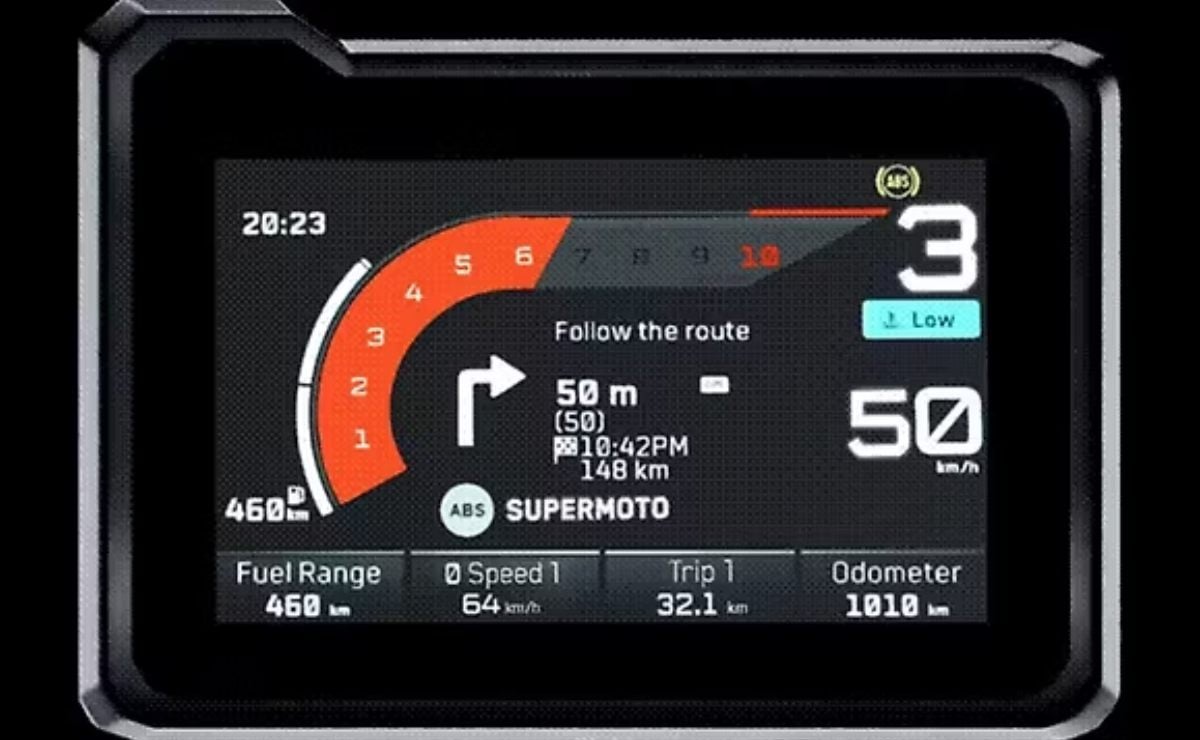 KTM 160 Duke tablero color