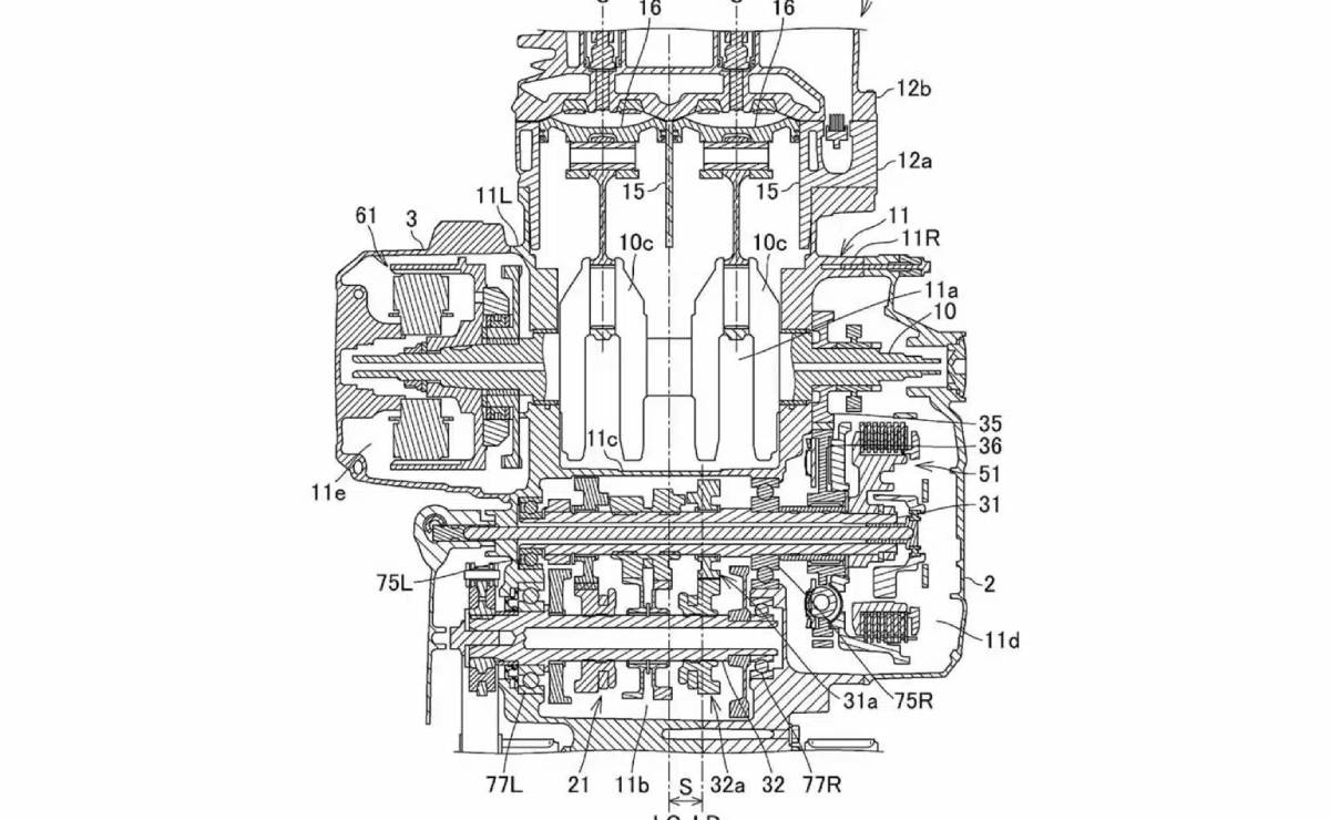 patente honda vrf 800 motor v4 1 Patente Honda VRF800 motor V4