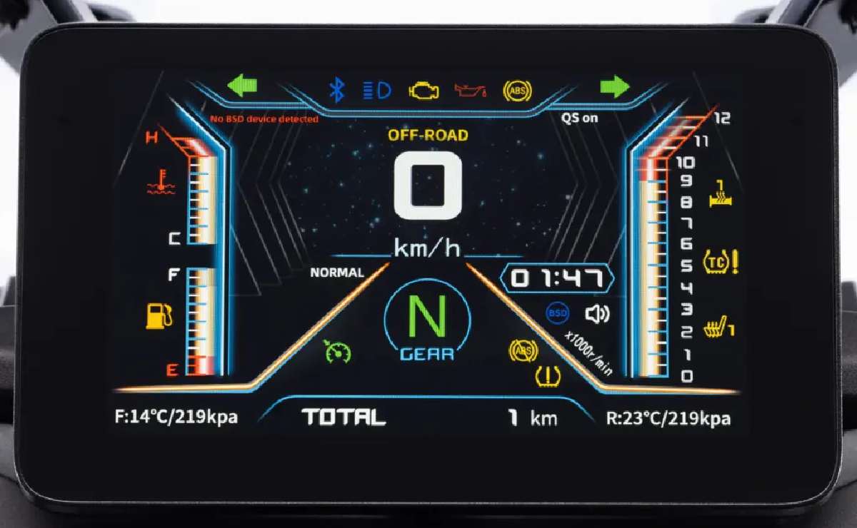 QJMotor SRT 900S: Motor, parte de ciclo y equipamiento de la nueva moto trail china