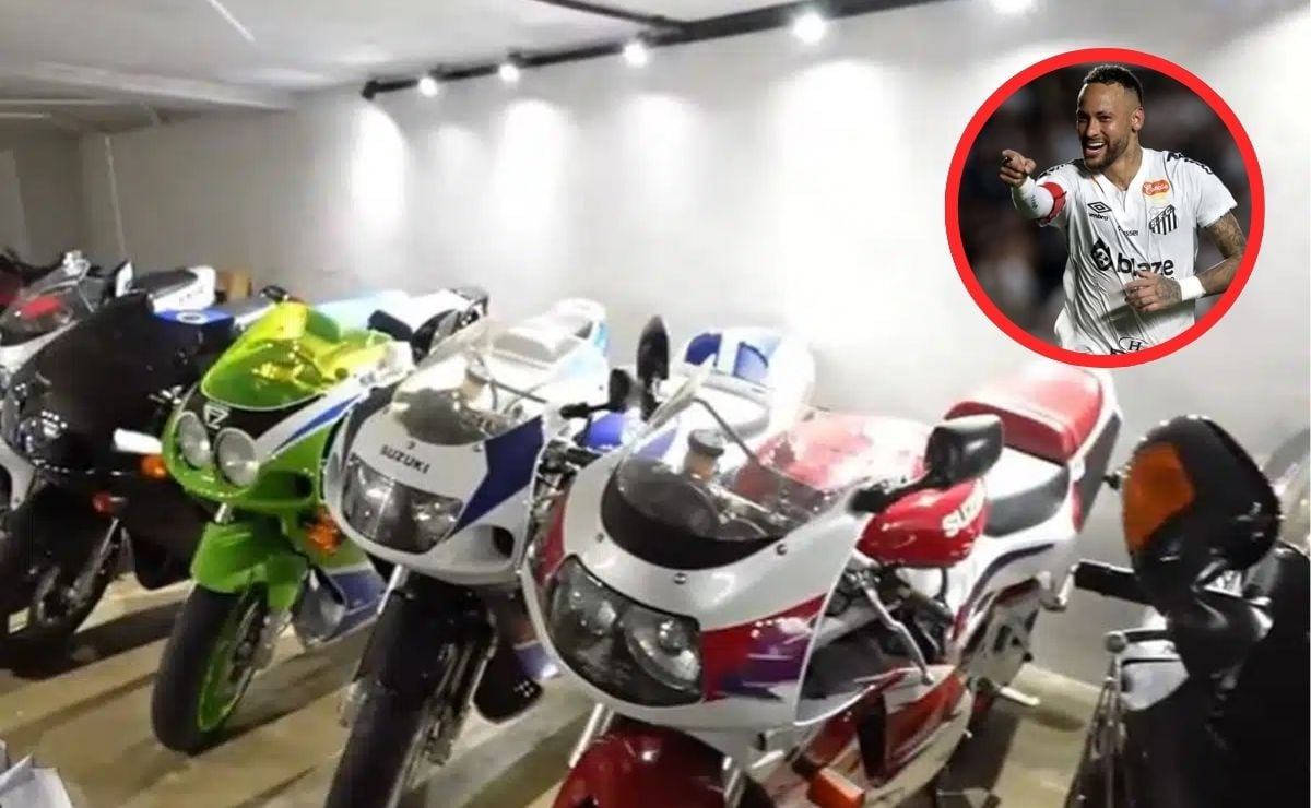 Honda, Yamaha, Ducati y más: Neymar mostró su garage y sorprendió con una colección de motos deportivas