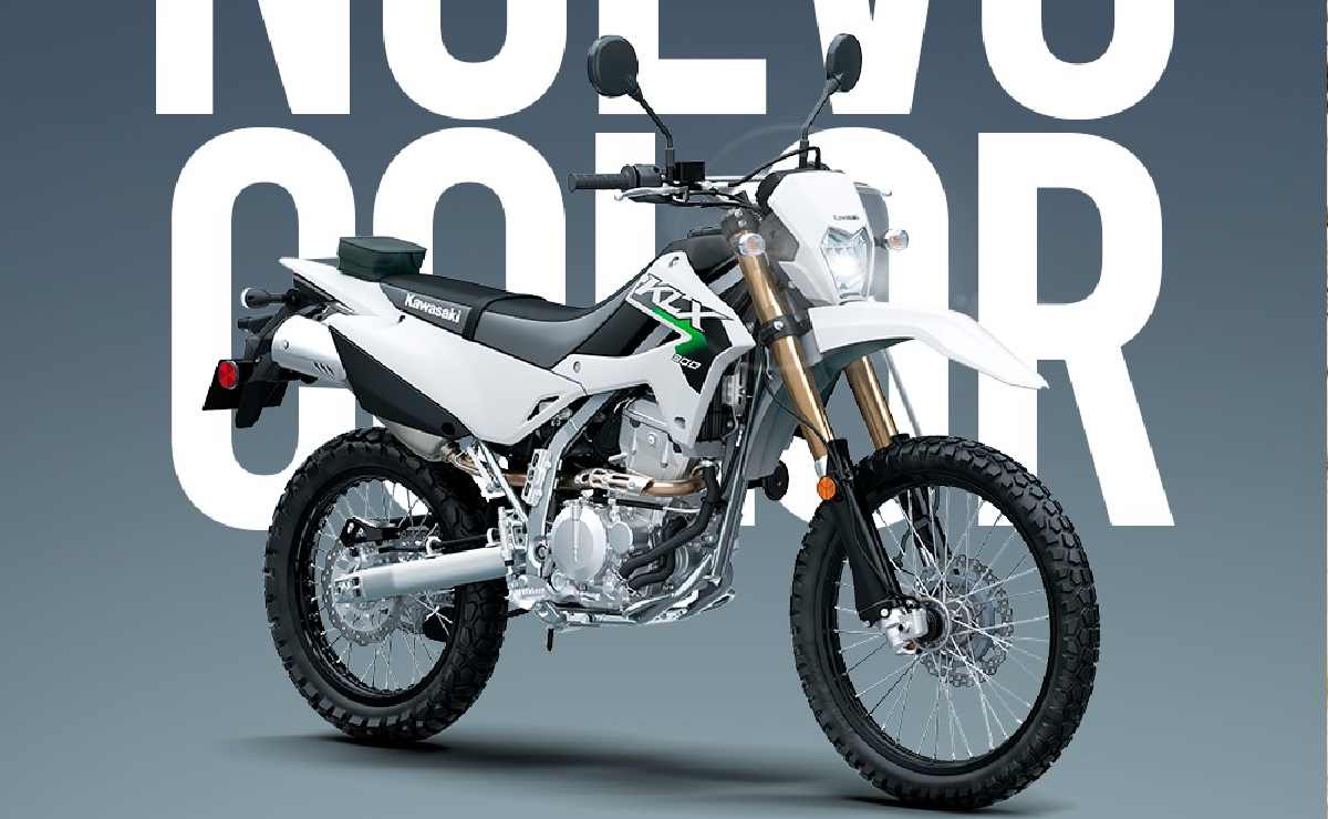 Kawasaki KLX 300 blanca