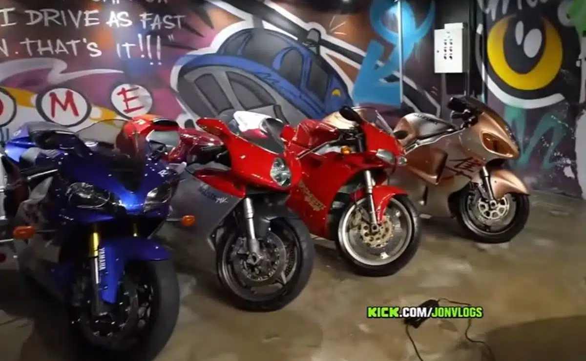 Honda, Yamaha, Ducati y más: Neymar mostró su garage y sorprendió con una colección de motos deportivas