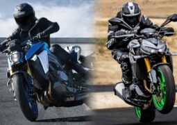 Suzuki GSX-S1000 y la Kawasaki Z1100 SE