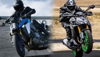Suzuki GSX-S1000 y la Kawasaki Z1100 SE
