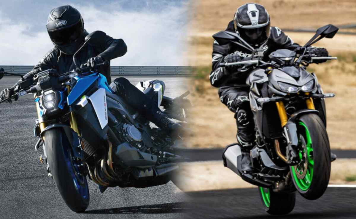 Suzuki GSX-S1000 y la Kawasaki Z1100 SE